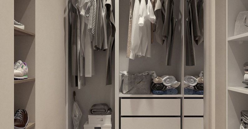 Wardrobe - Assorted Clothes Hanged Inside Cabinet