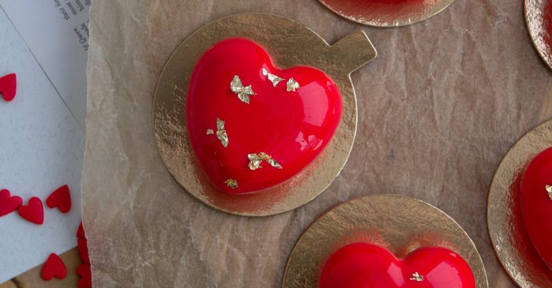 Decorative Trays - Close up of Decorative Hearts